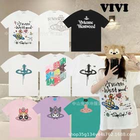 VIVI Fashion Printed Short Sleeve T-Shirt Top-1937  